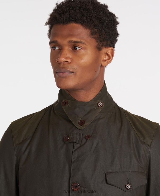 Beacon Sports Wax Jacket Barbour Men R08LB628 Clothing Olive
