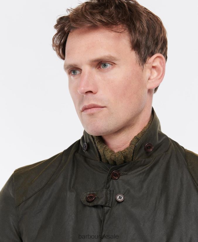 Beacon Sports Wax Jacket Barbour Men R08LB628 Clothing Olive