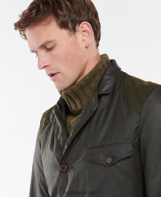 Beacon Sports Wax Jacket Barbour Men R08LB628 Clothing Olive