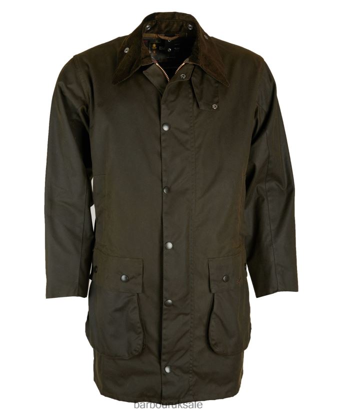 Classic Northumbria Wax Jacket Barbour Men R08LB616 Clothing Olive