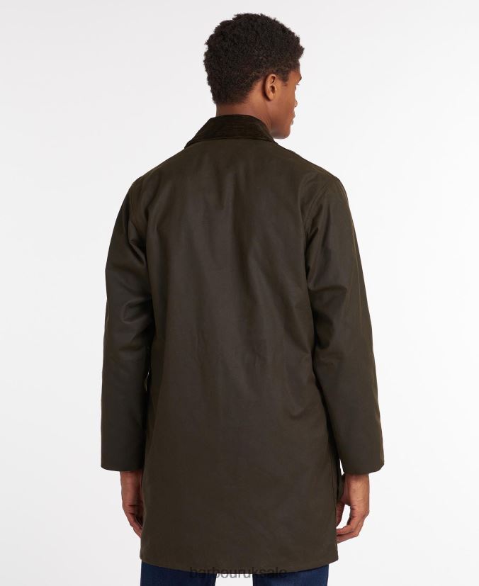 Classic Northumbria Wax Jacket Barbour Men R08LB616 Clothing Olive