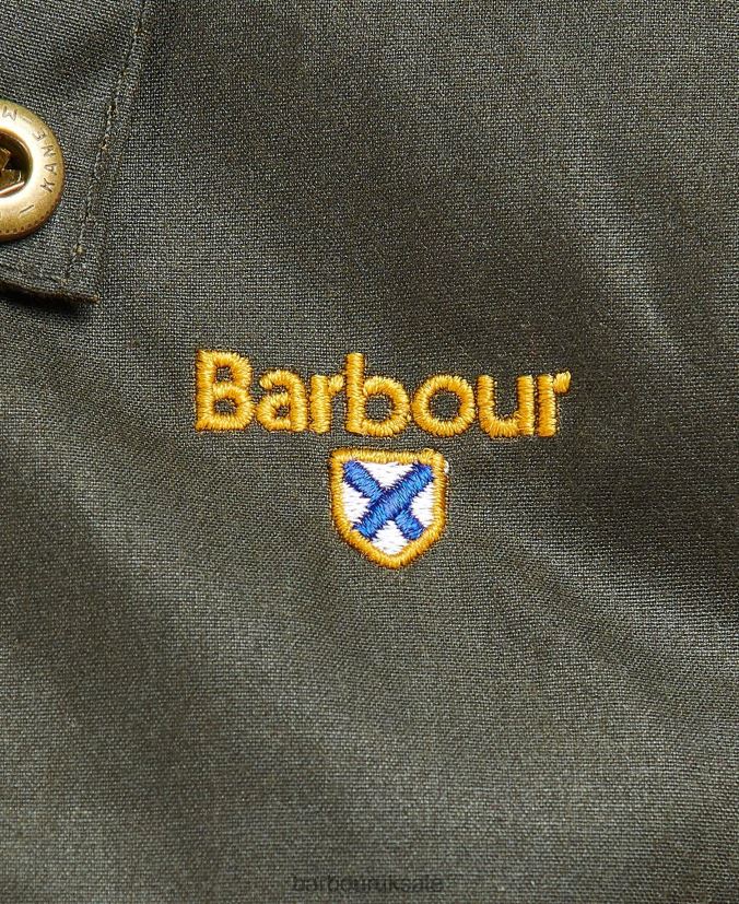 College Wax Jacket Barbour Men R08LB654 Clothing Navy/Ivy Tartan