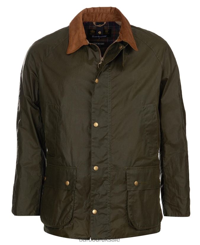 Lightweight Ashby Waxed Jacket Barbour Men R08LB617 Clothing Archive Olive