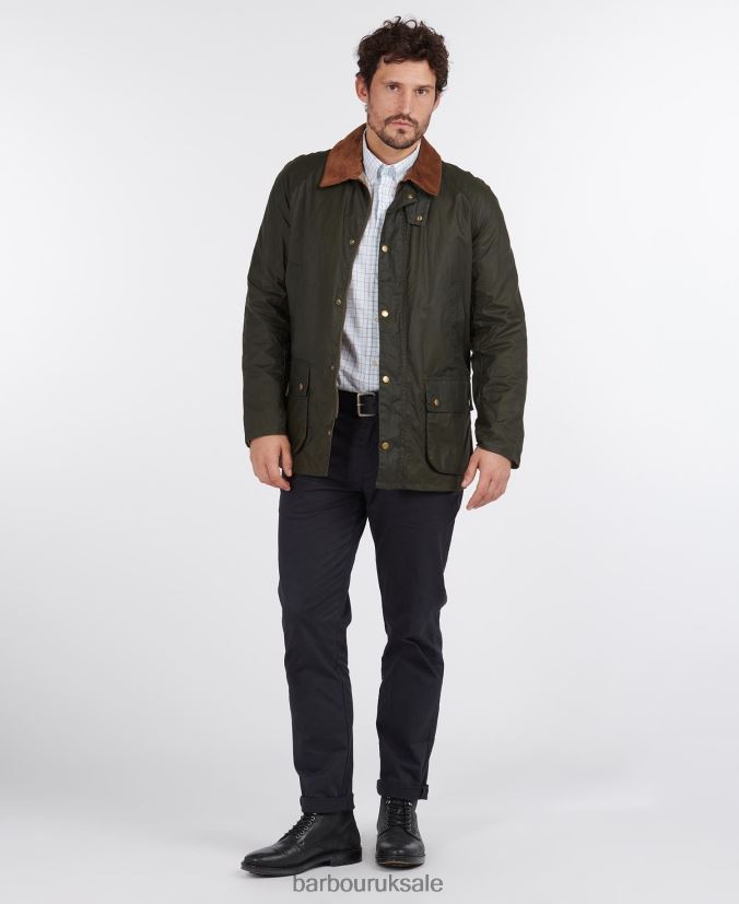 Lightweight Ashby Waxed Jacket Barbour Men R08LB617 Clothing Archive Olive