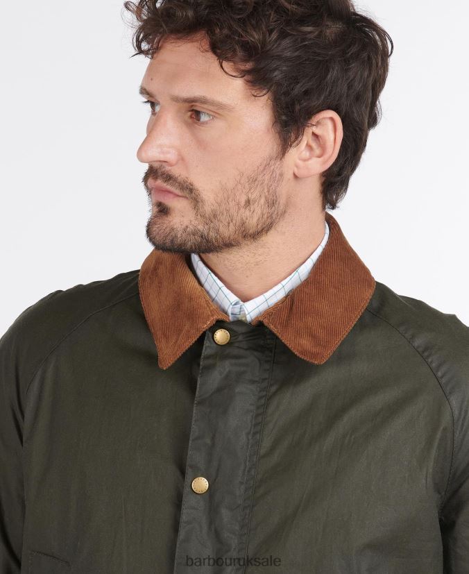 Lightweight Ashby Waxed Jacket Barbour Men R08LB617 Clothing Archive Olive