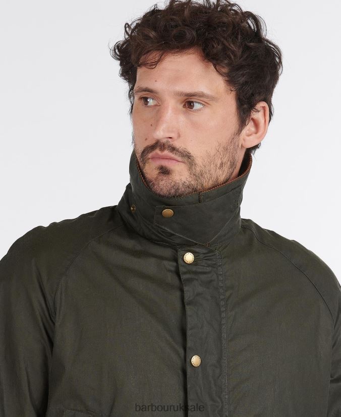 Lightweight Ashby Waxed Jacket Barbour Men R08LB617 Clothing Archive Olive