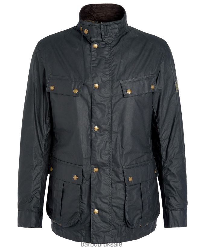 Lightweight Duke Waxed Cotton Jacket Barbour Men R08LB631 Clothing Sage