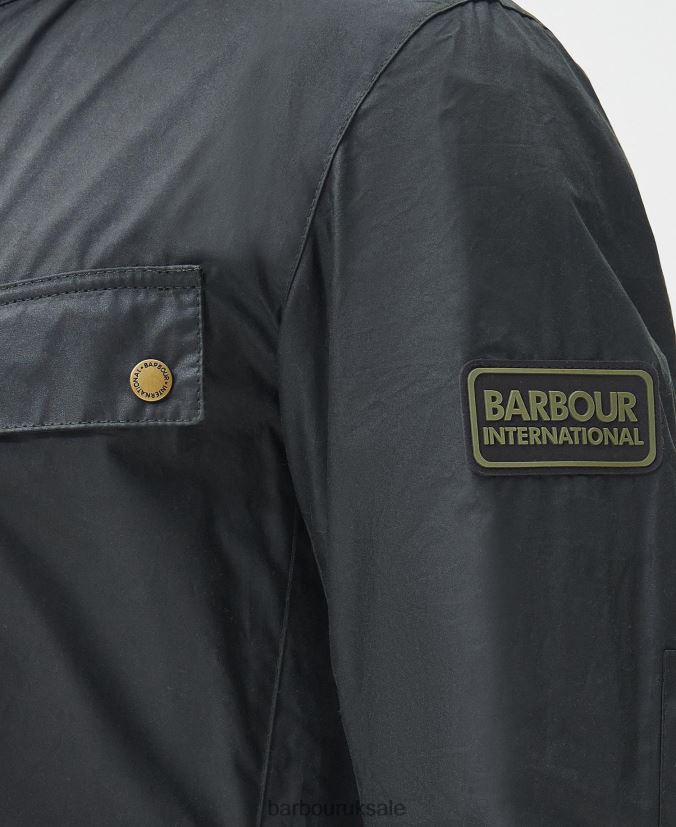 Lightweight Duke Waxed Cotton Jacket Barbour Men R08LB631 Clothing Sage