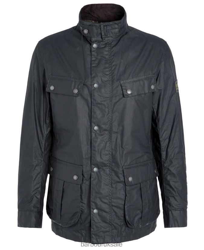 Lightweight Duke Waxed Cotton Jacket Barbour Men R08LB648 Clothing Sage