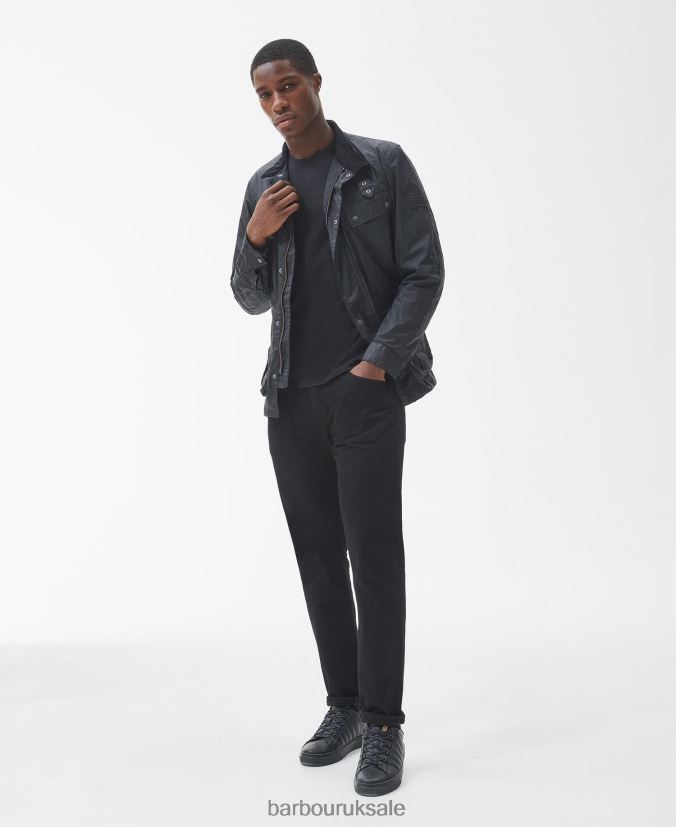 Lightweight Duke Waxed Cotton Jacket Barbour Men R08LB648 Clothing Sage