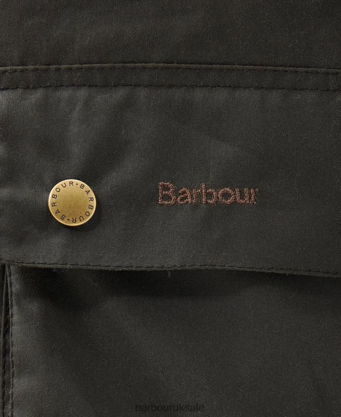 Limited Edition Union Jack Ashby Wax Jacket Barbour Men R08LB63 Clothing Olive