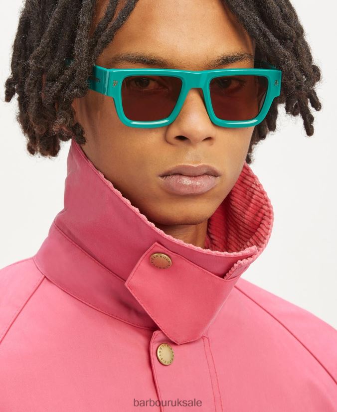 Malik Bedale Wax Jacket Palm Angels x Barbour Men R08LB672 Clothing Hot Pink