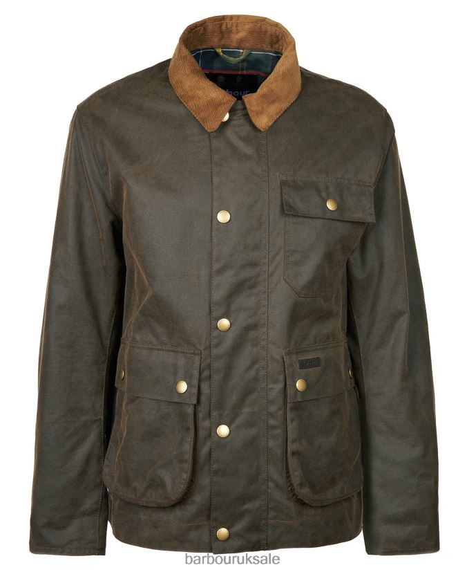 Meldon Waxed Jacket Barbour Men R08LB666 Clothing Navy/River Birch Tartan