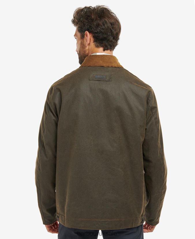 Meldon Waxed Jacket Barbour Men R08LB666 Clothing Navy/River Birch Tartan