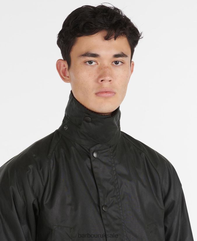 SL Bedale Waxed Cotton Jacket Barbour Men R08LB625 Clothing Black