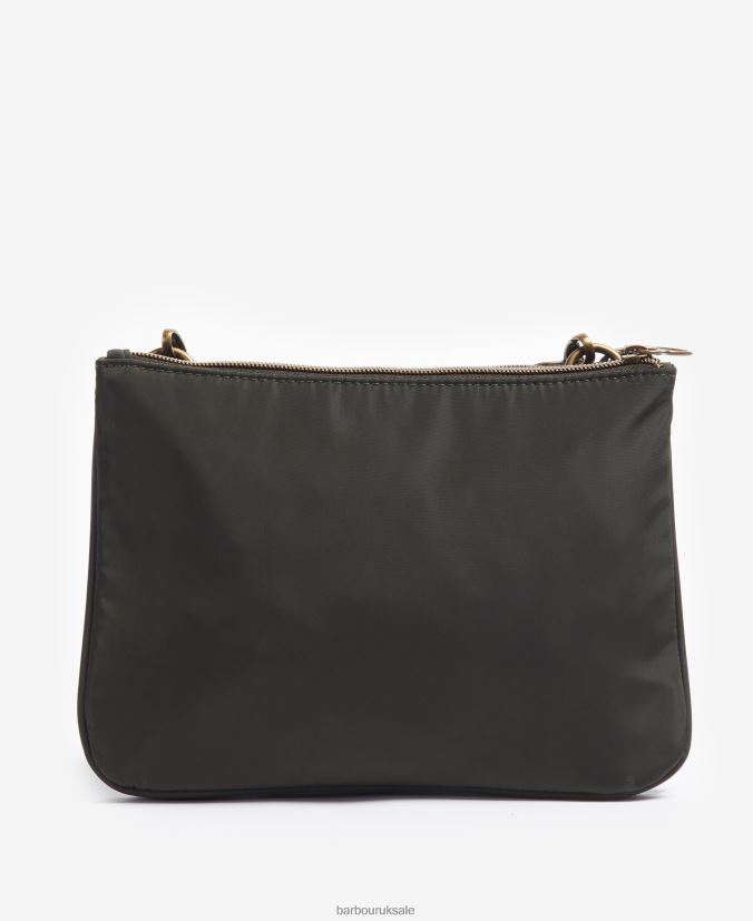 Ella Double Zip Crossbody Bag Barbour Women R08LB62400 Accessories Olive