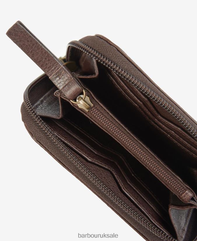 Laire Leather Purse Barbour Women R08LB62397 Accessories Dark Brown
