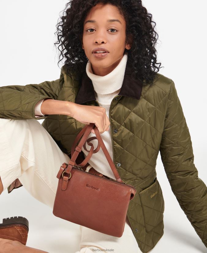Lochy Leather Crossbody Bag Barbour Women R08LB62387 Accessories Classic Brown