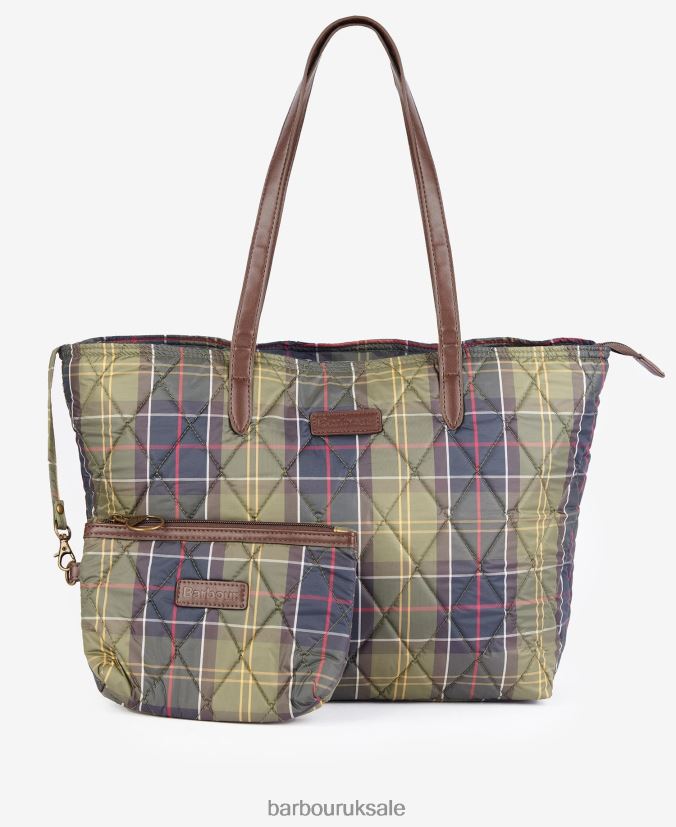 Wetherham Quilted Tartan Tote Barbour Women R08LB62407 Accessories Classic Tartan