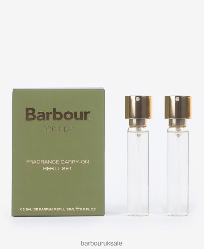 Her Perfume Travel Size Refill Set Barbour Women R08LB62412 Accessories Classic Green