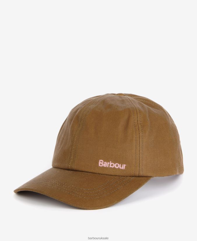 Belsay Waxed Sports Cap Barbour Women R08LB62437 Accessories Sand