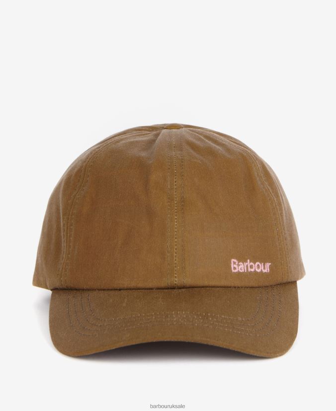 Belsay Waxed Sports Cap Barbour Women R08LB62437 Accessories Sand