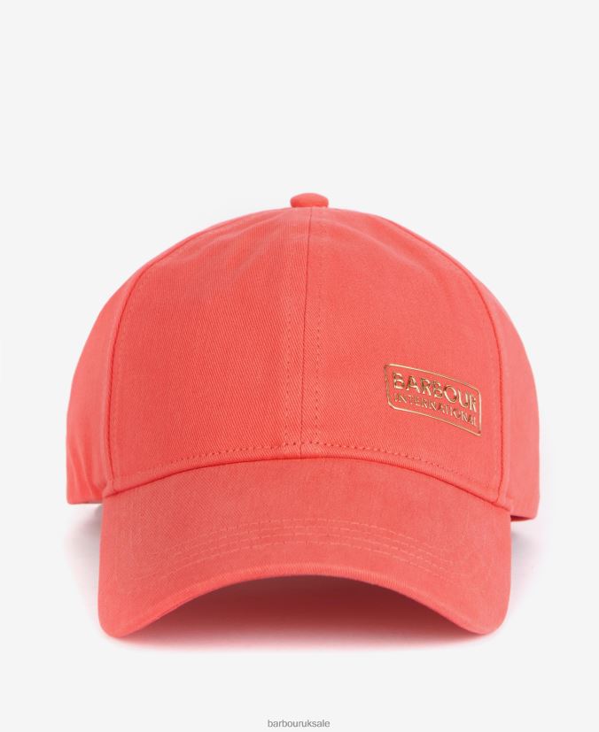 Norton Sports Cap Barbour Women R08LB62431 Accessories Coral