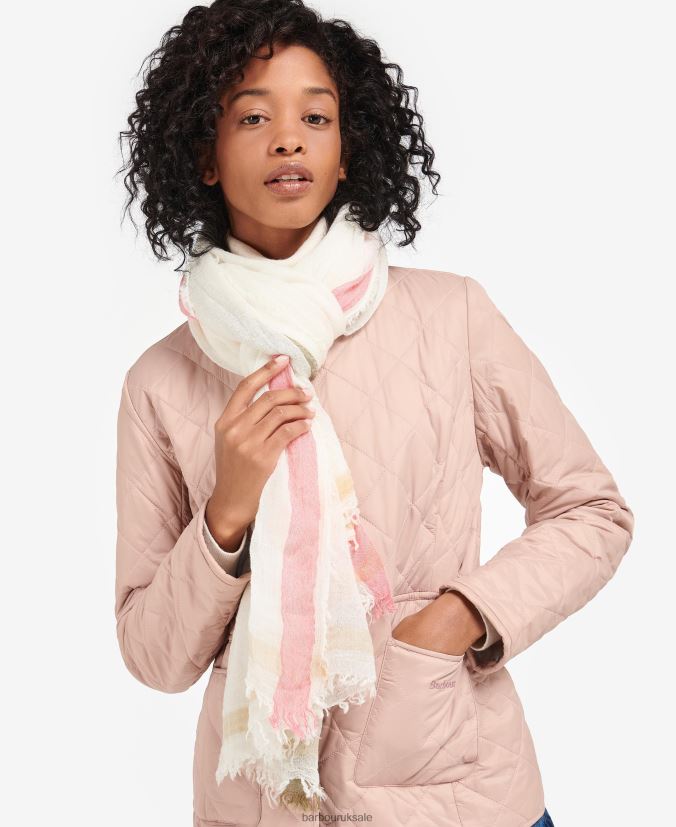 Blackett Border Check Wrap Barbour Women R08LB62463 Accessories Yarrow/Multi