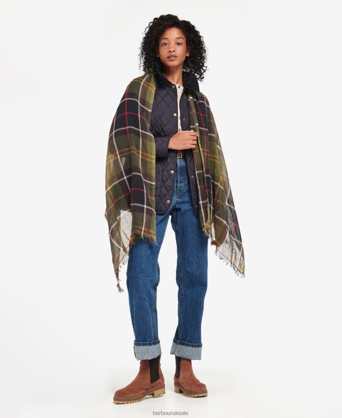 Christie Tartan Wrap Barbour Women R08LB62446 Accessories Classic