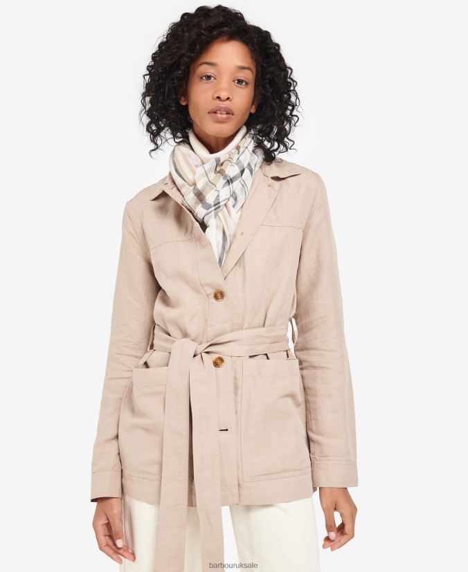 Erin Tartan Scarf Barbour Women R08LB62444 Accessories Whisper White