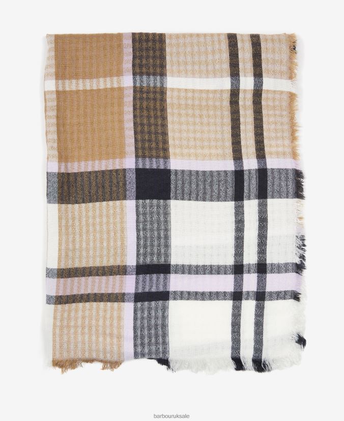Faith Tartan Wrap Barbour Women R08LB62457 Accessories Trench/Navy