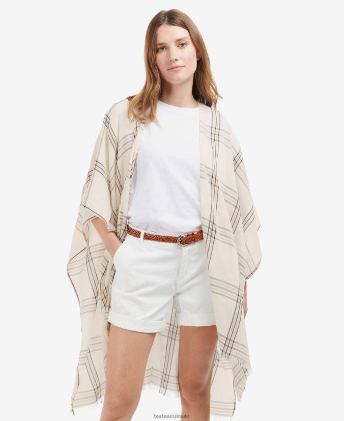 Jade Checked Scarf Barbour Women R08LB62445 Accessories Whisper White