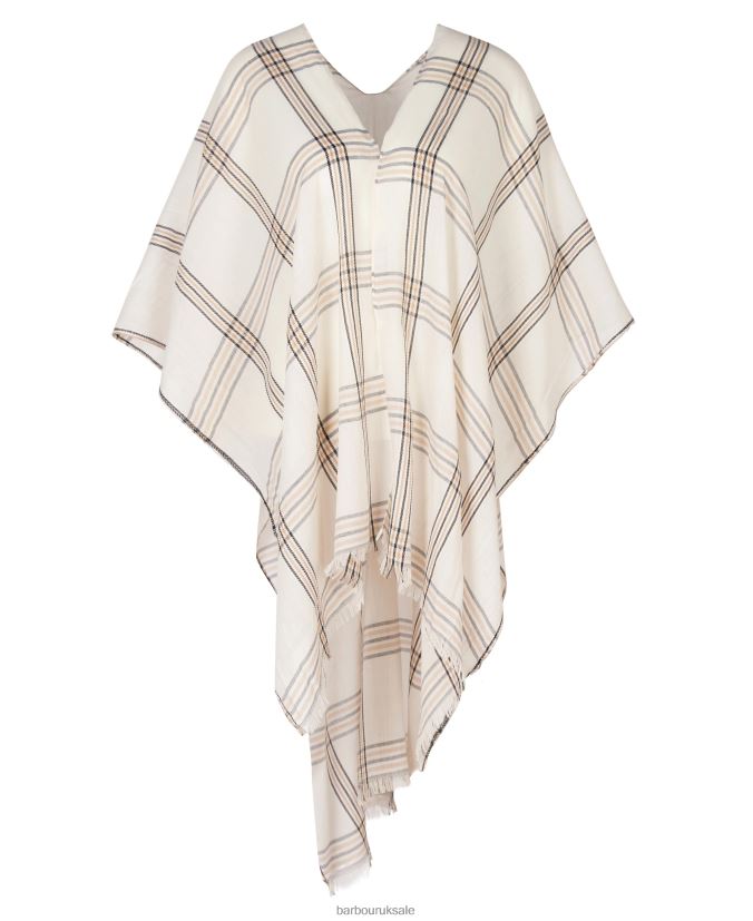 Jade Checked Scarf Barbour Women R08LB62445 Accessories Whisper White