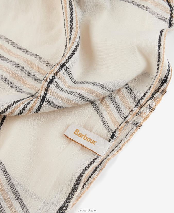 Jade Checked Scarf Barbour Women R08LB62445 Accessories Whisper White