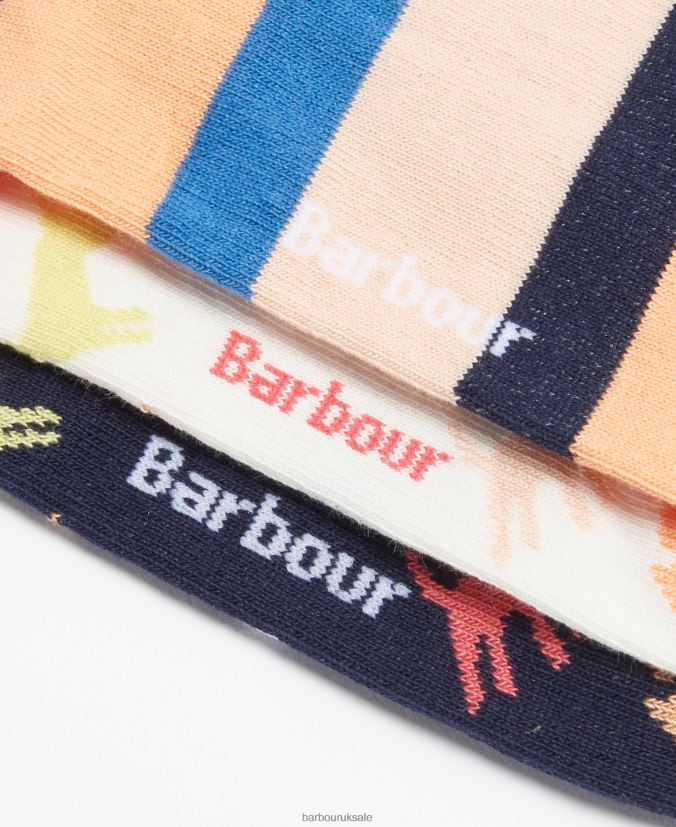 Dog Multi Socks Gift Set Barbour Women R08LB62464 Accessories Dog Multi