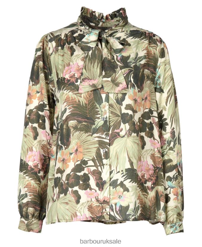 Bohemia Shirt Barbour x House of Hackney Women R08LB61614 Clothing Limerence/Sky