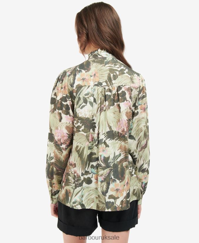 Bohemia Shirt Barbour x House of Hackney Women R08LB61614 Clothing Limerence/Sky