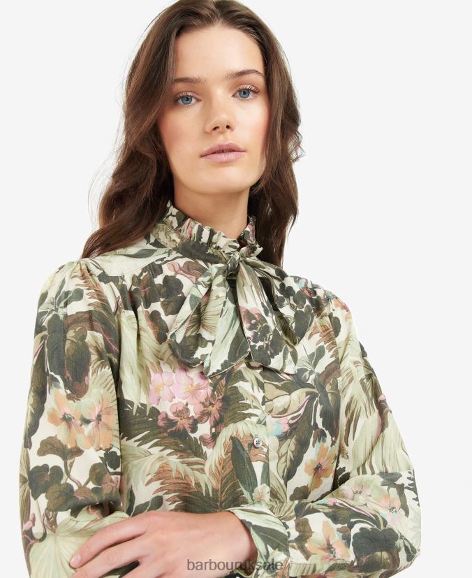 Bohemia Shirt Barbour x House of Hackney Women R08LB61614 Clothing Limerence/Sky