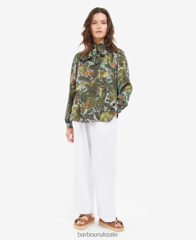 Bohemia Shirt Barbour x House of Hackney Women R08LB61640 Clothing Limerence/Sky