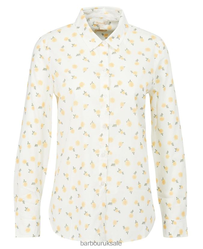 Safari Shirt Barbour Women R08LB61608 Clothing Cloud/Multi Dog Print