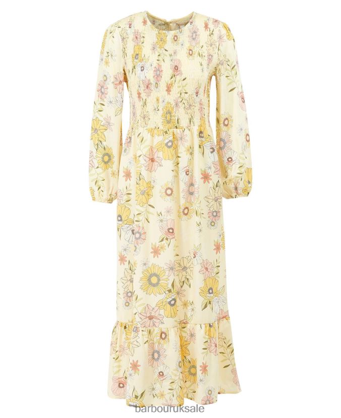 Coraline Dress Barbour Women R08LB61840 Clothing Multi Light Sunflower