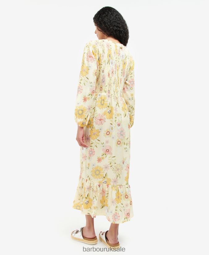 Coraline Dress Barbour Women R08LB61840 Clothing Multi Light Sunflower