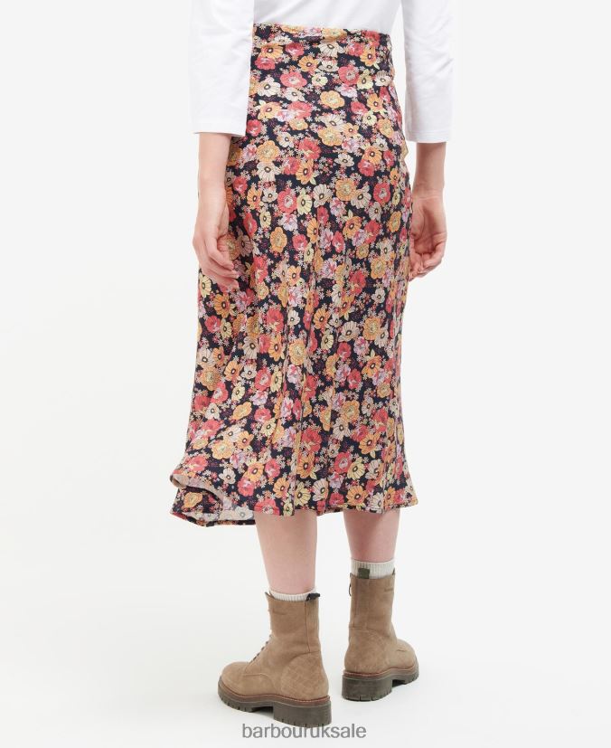 Coraline Skirt Barbour Women R08LB61827 Clothing Navy Floral