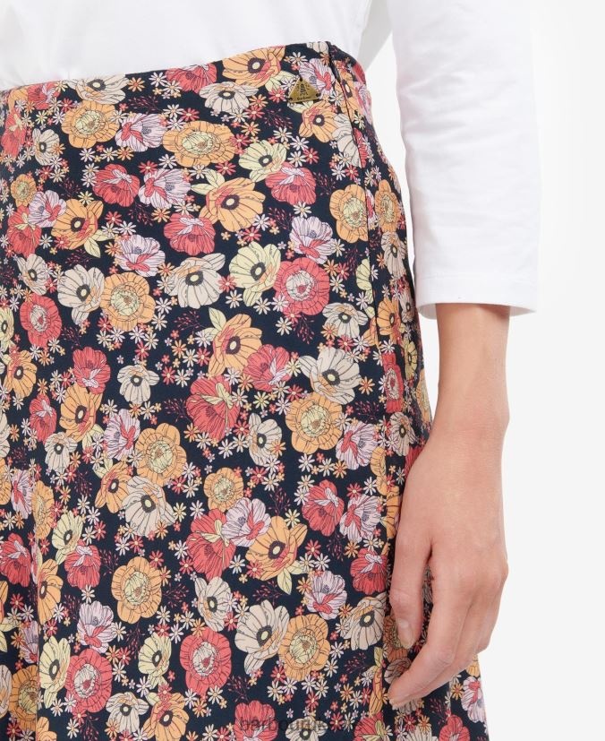 Coraline Skirt Barbour Women R08LB61827 Clothing Navy Floral