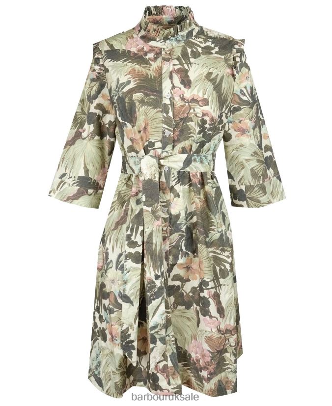 Gransden Dress Barbour x House of Hackney Women R08LB61896 Clothing Limerence/Papyrus