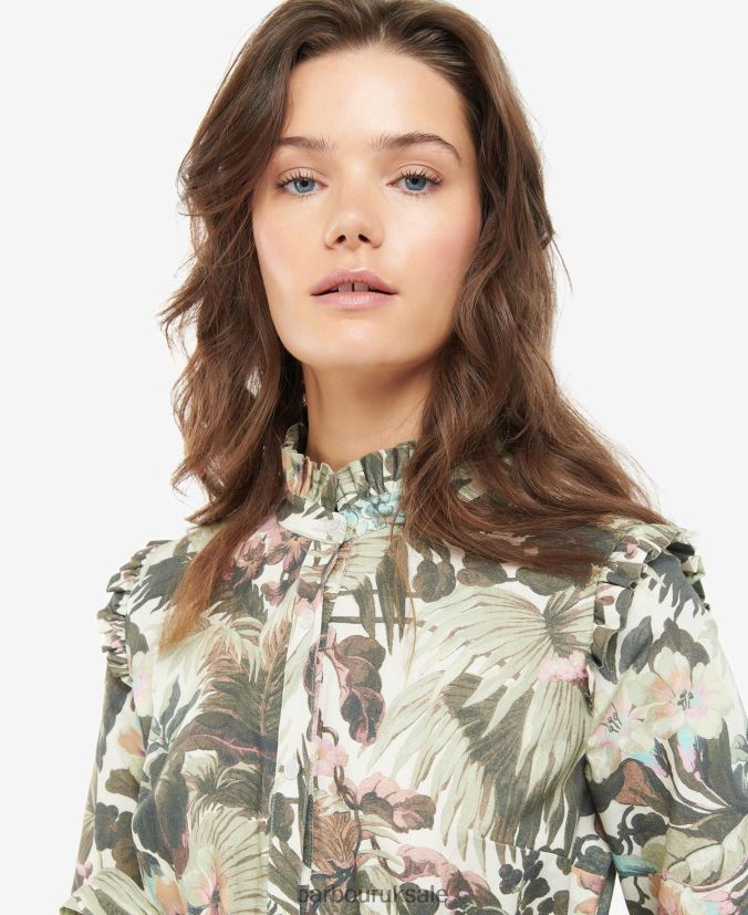Gransden Dress Barbour x House of Hackney Women R08LB61896 Clothing Limerence/Papyrus