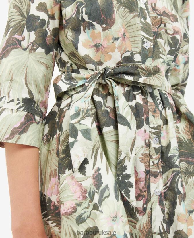 Gransden Dress Barbour x House of Hackney Women R08LB61896 Clothing Limerence/Papyrus