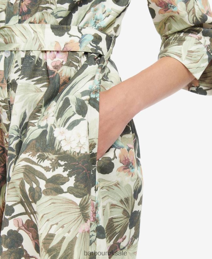 Gransden Dress Barbour x House of Hackney Women R08LB61896 Clothing Limerence/Papyrus