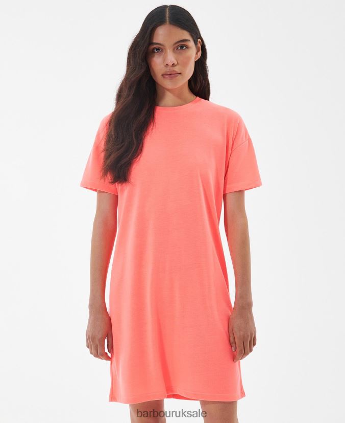 Halton Dress Barbour Women R08LB61892 Clothing Atomic Coral