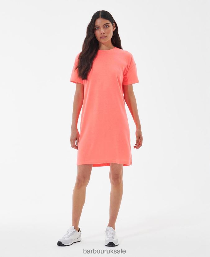 Halton Dress Barbour Women R08LB61892 Clothing Atomic Coral
